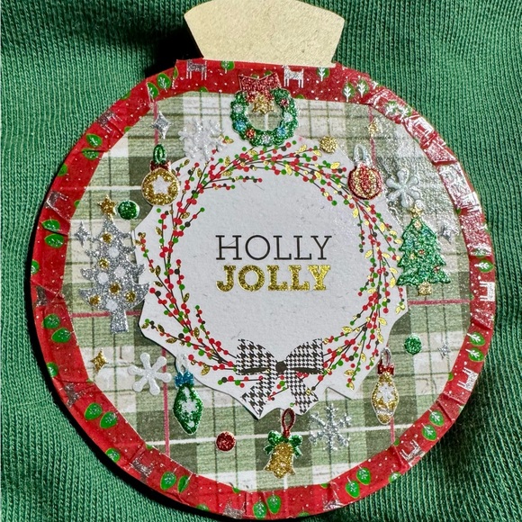 2 New 4x4” Handmade Wooden Rustic Decoupage Christmas Tree Ornaments $26 - Picture 4 of 11